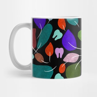 Dental Gifts - Tree Leaves with little Teeth Mug